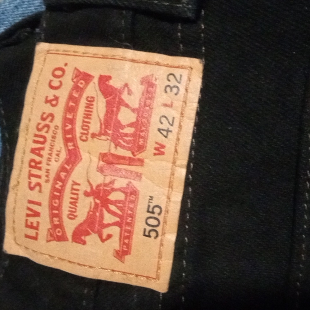 Levi's 505 Reg Black 42 32